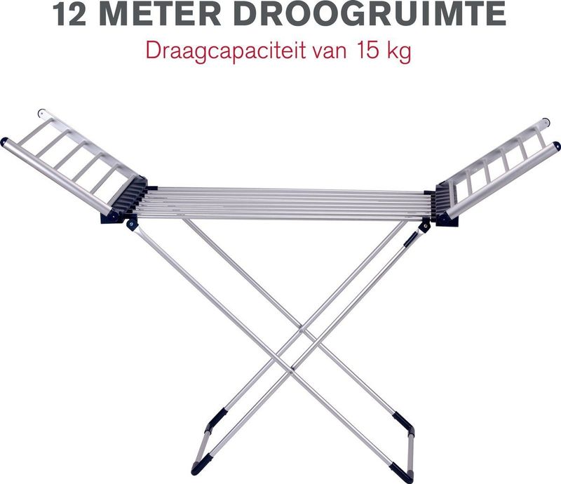 Dirt Devil - Elektrisch Droogrek - Staand - Inklapbaar - 12M Droogruimte