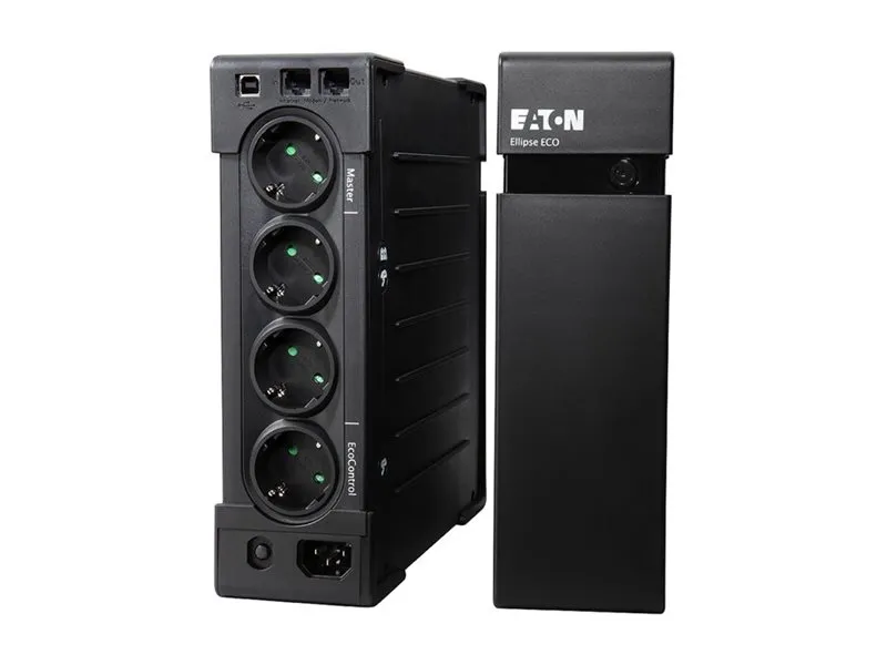 Eaton Ellipse ECO 1200 USB DIN - UPS (stativ-monterbar / ekstern) - AC 230 V - 750 Watt - 1200 VA - USB - output-stikforbindelser: 8 - 2U - 19