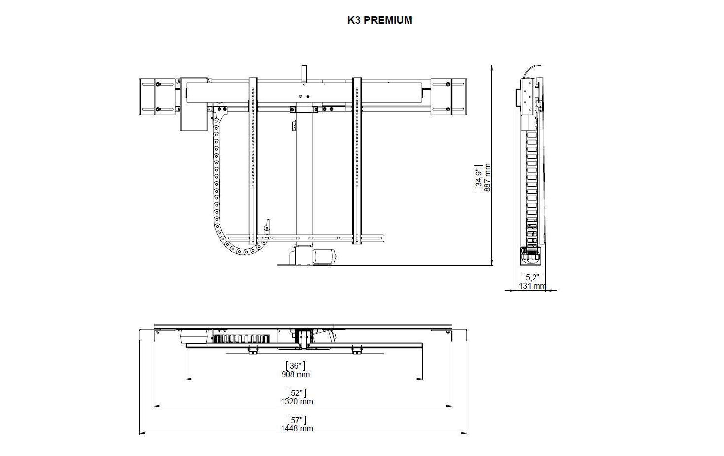 TV-Lift Premium 3 0553 max. 70 kg<br>TV Lift
