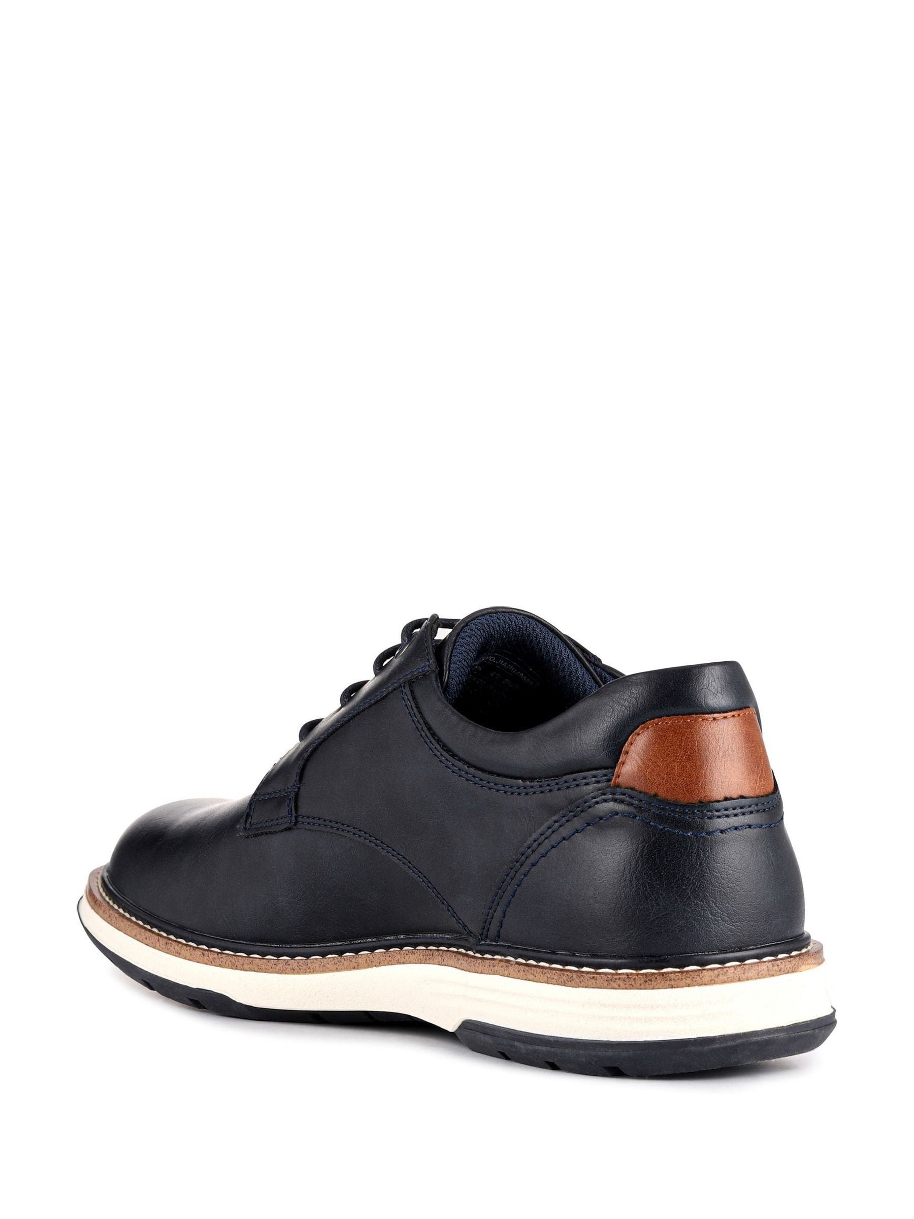 Blauw - Pavers Wide Fit Lace-Up Casual Shoes