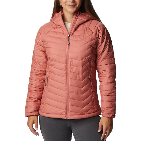 Doudoune randonnée COLUMBIA POWDER LITE HOODED JKT DARK CORAL