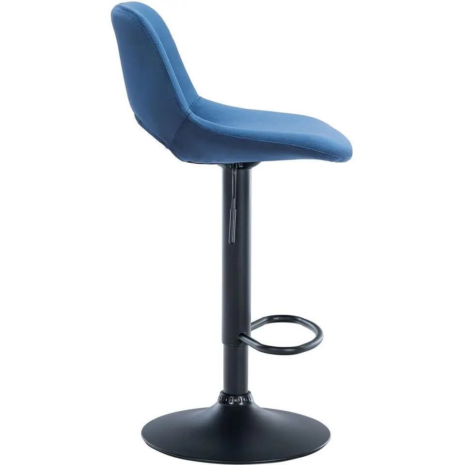 CLP Barkruk Camden Fluweel - blauw