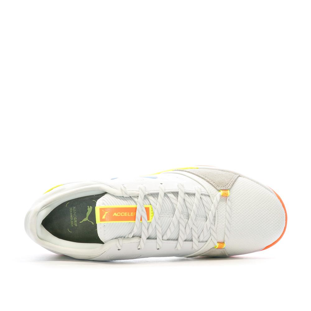 Puma Chaussures de Handball Blanches/Bleu Homme Puma Accelerate Turbo Nitro 106459
