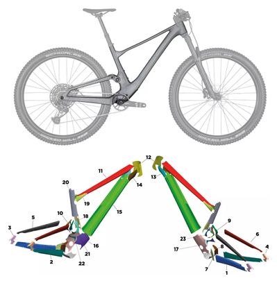 Scott Spark Alu 950 960 970 - 2022 - L - Mat