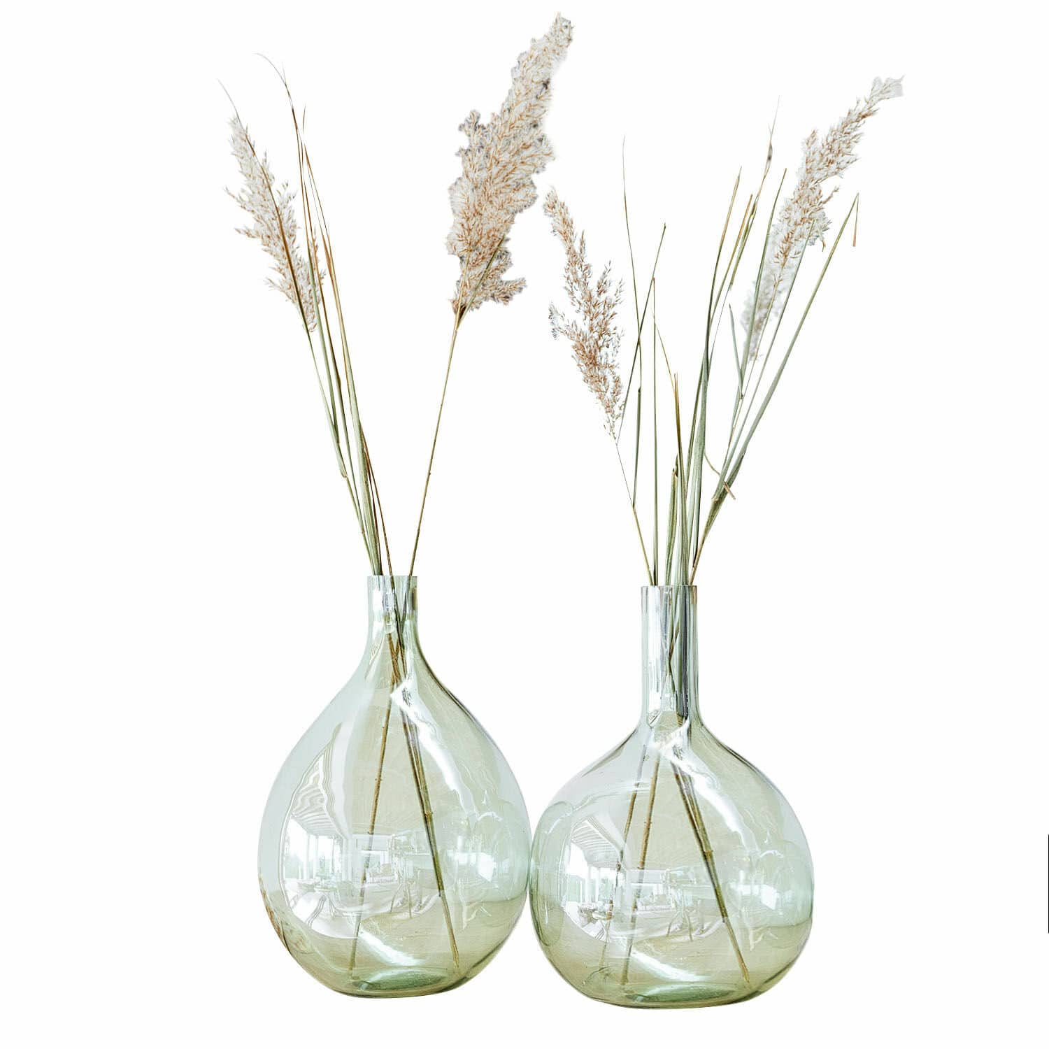 Vase 2er Set Erlunda grün