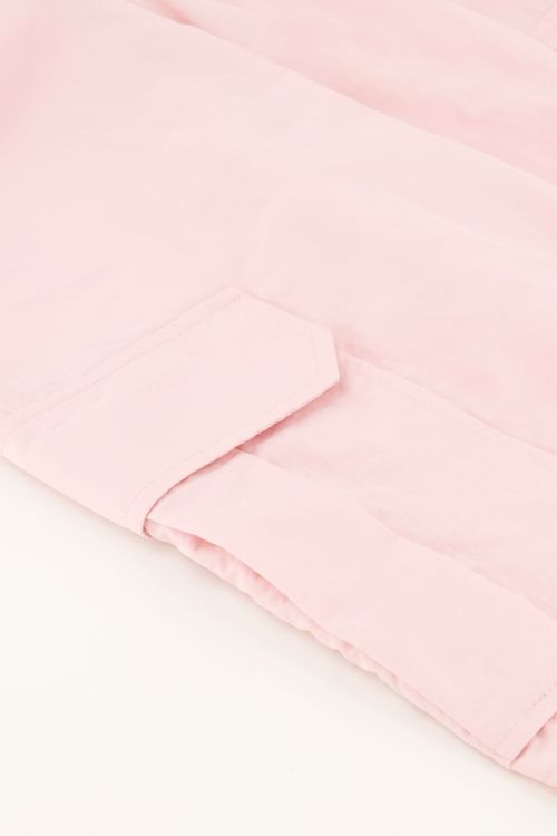 Lichtroze cargo broek met elastieken tailleband