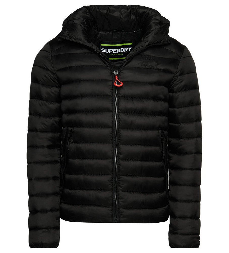 Jaqueta acolchoada Superdry Fuji Sport, preta