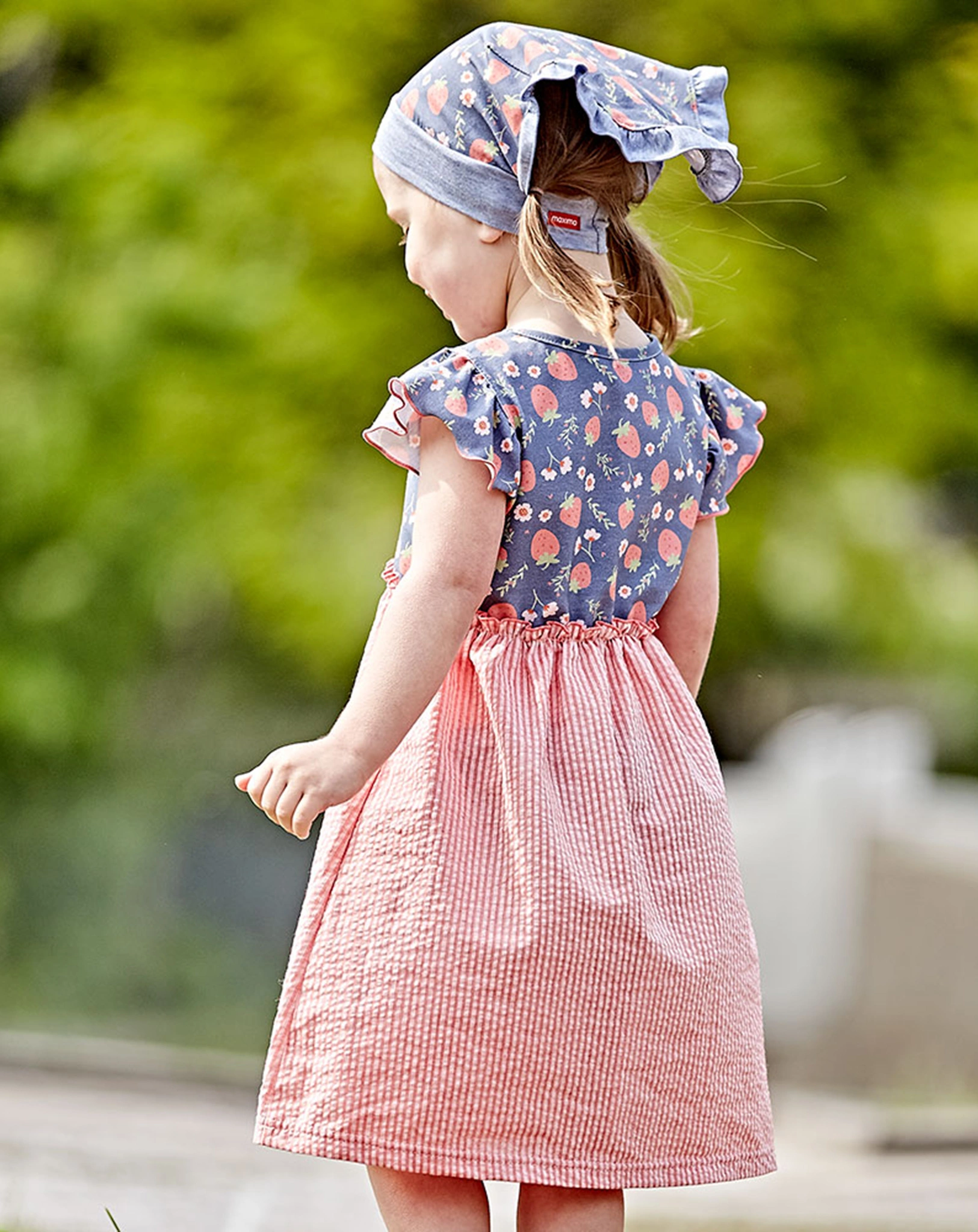 Jerseykleid ERDBEEREN in peach