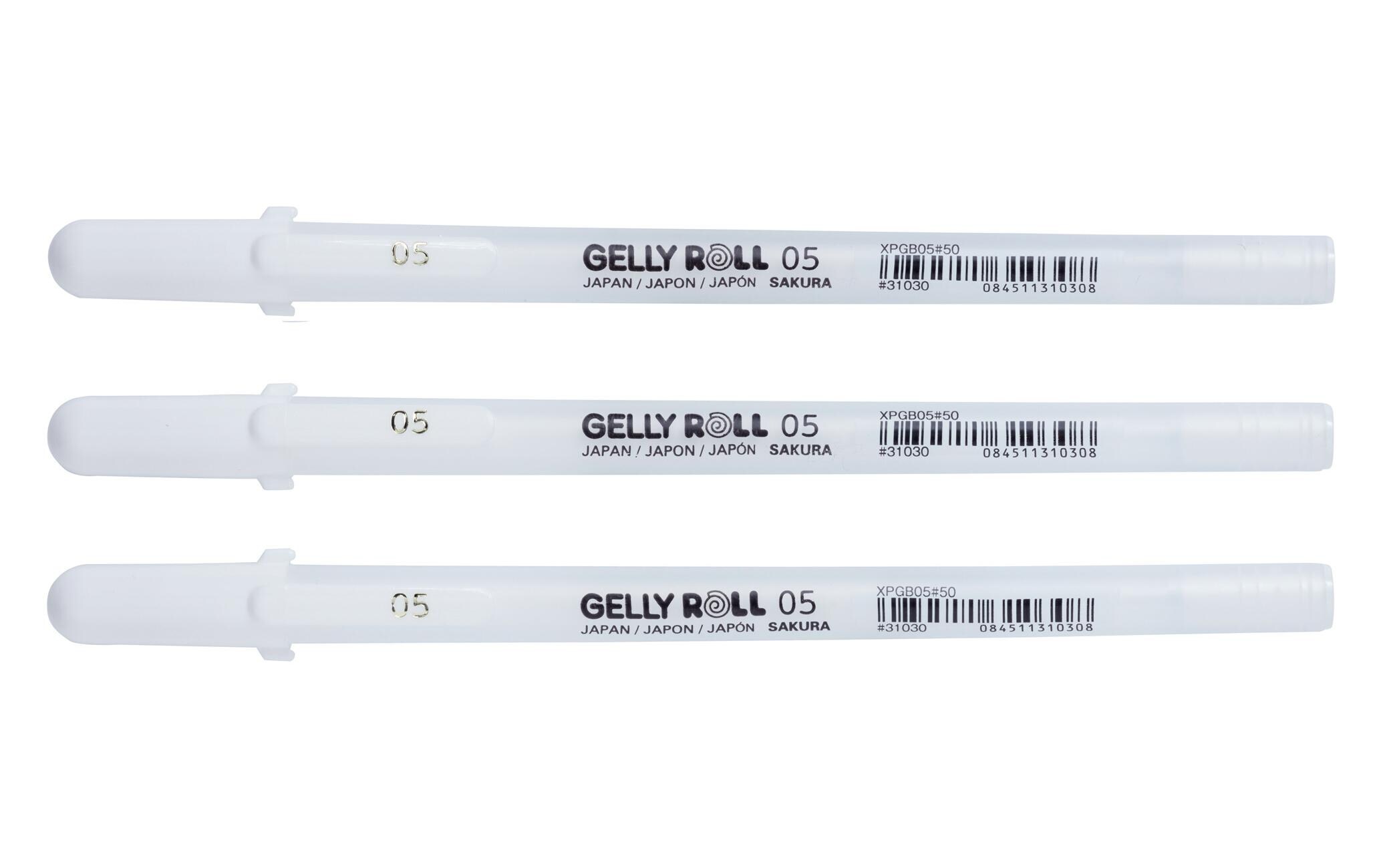 Gelschreiber Gelly Roll Basic 3er-Set Fein, WeissGelstifte für dünne Linien und kleine Details