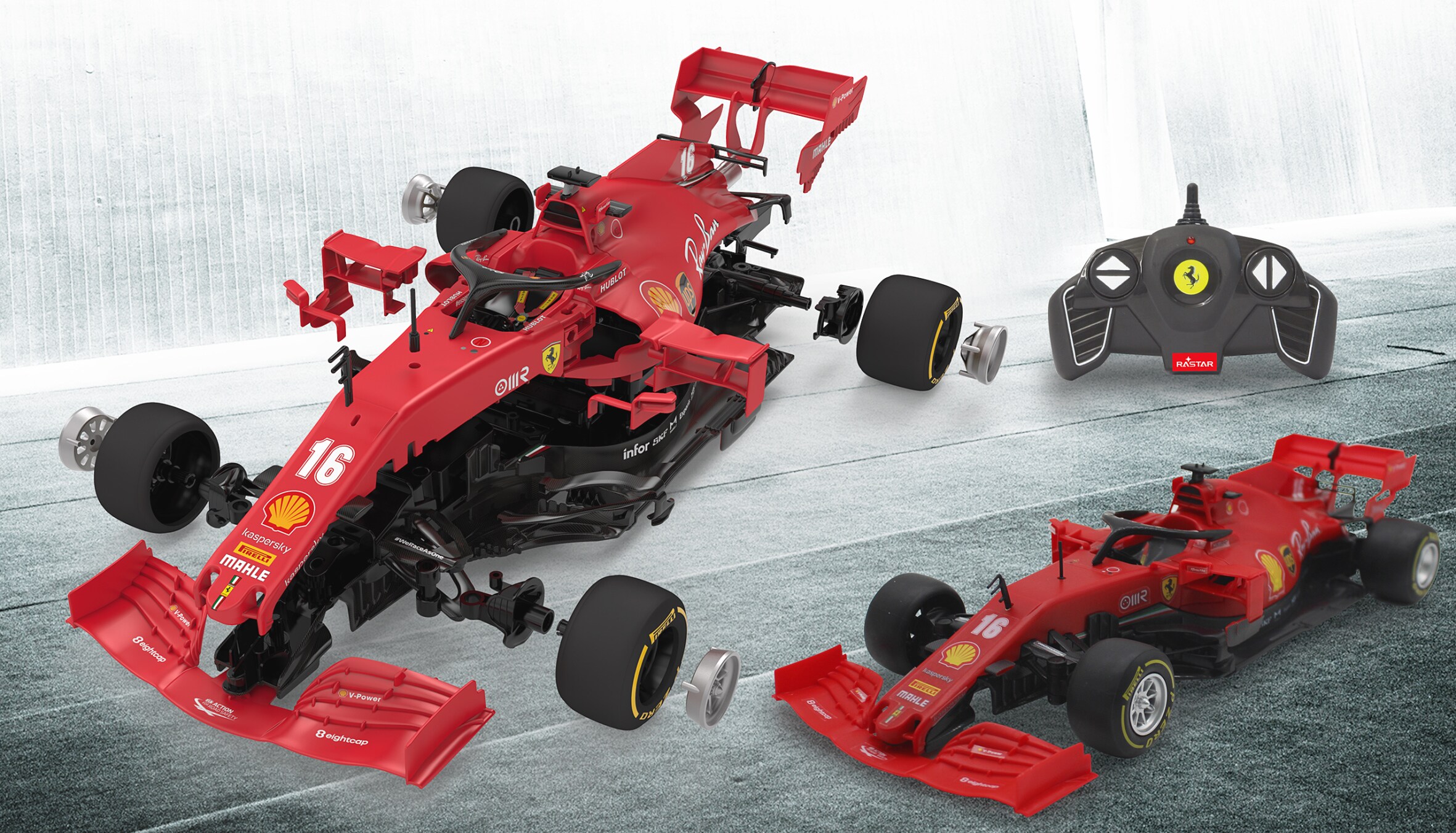 Ferrari SF 1000 1:16 rot 2,4GHz Bausatz