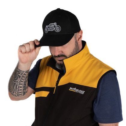 Casquette Motoblouz PLATE - Noir