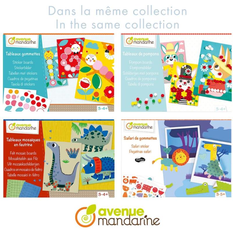 Boîte créative, Gommettes et textures - Multicolore