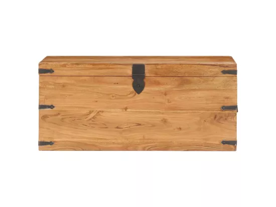 Coffre 90x40x40 cm Bois d'acacia solide