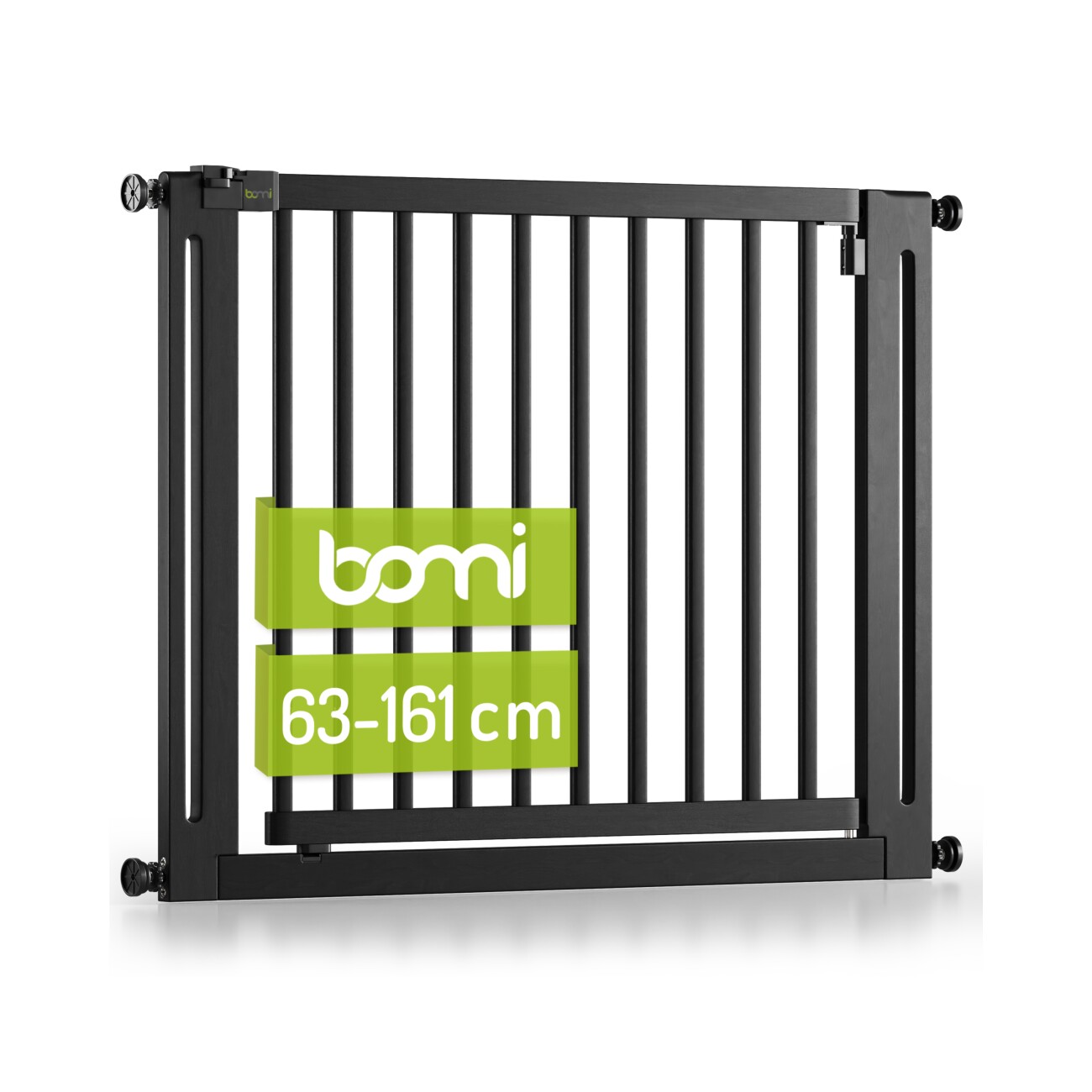bomi Türschutzgitter Miko 63-111 cm Schwarz S