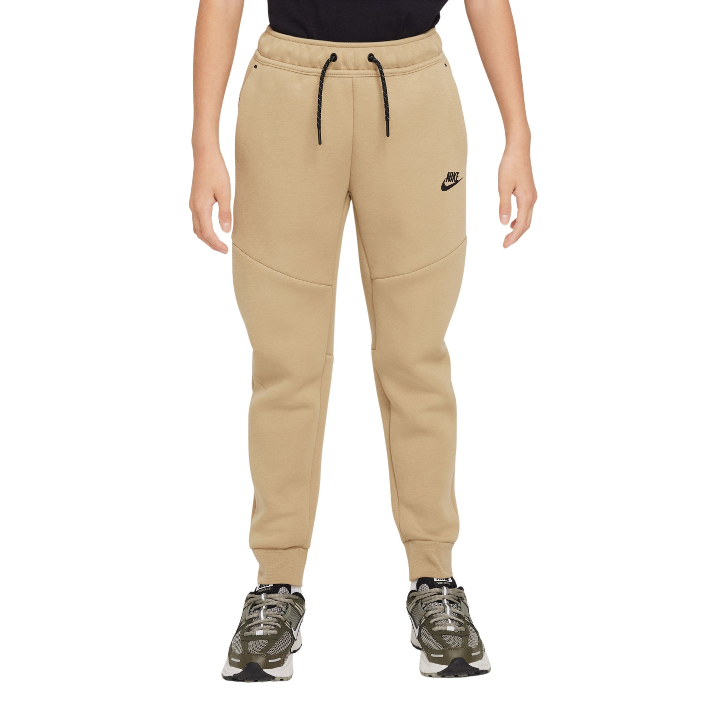 Nike Tech Fleece Sportswear Trainingspak Kids Beige Donkergroen Zwart