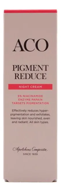 ACO Pigment Reduce Night Cream - 50 ml.