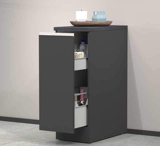 KOCHSTATION Apothekerschrank »KS-Sole,Apothekerkommode« Breite/Höhe 30/85 cm, Anbau-und Unterbau möglich