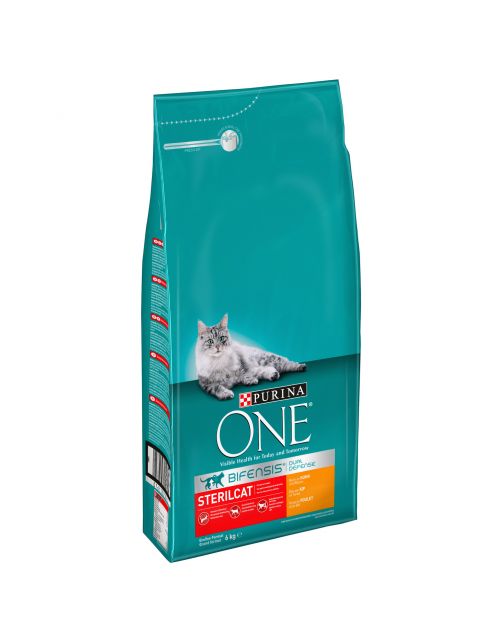 Purina One Sterilcat - Kattenvoer - Kip Tarwe 6 kg