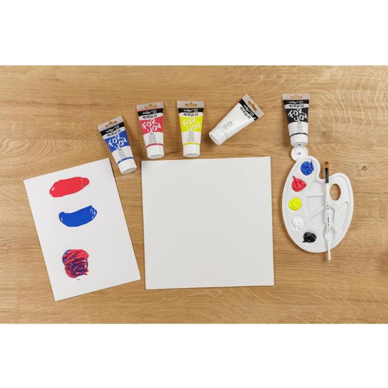 Darwi For You set de peinture acrylique - 5x75 ml - Assortiment