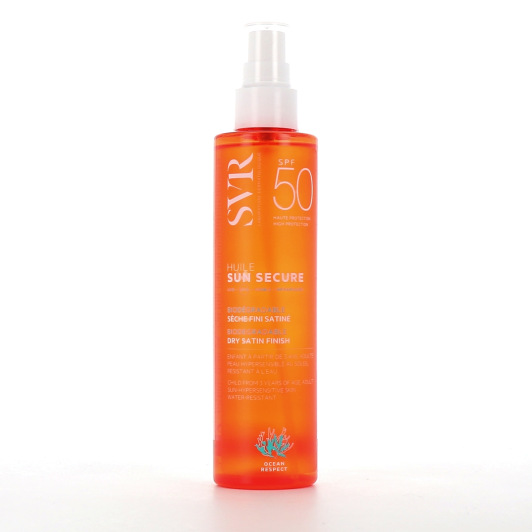 Huile solaire SPF 50 SVR Sun Secure - Corps, visage et cheveux