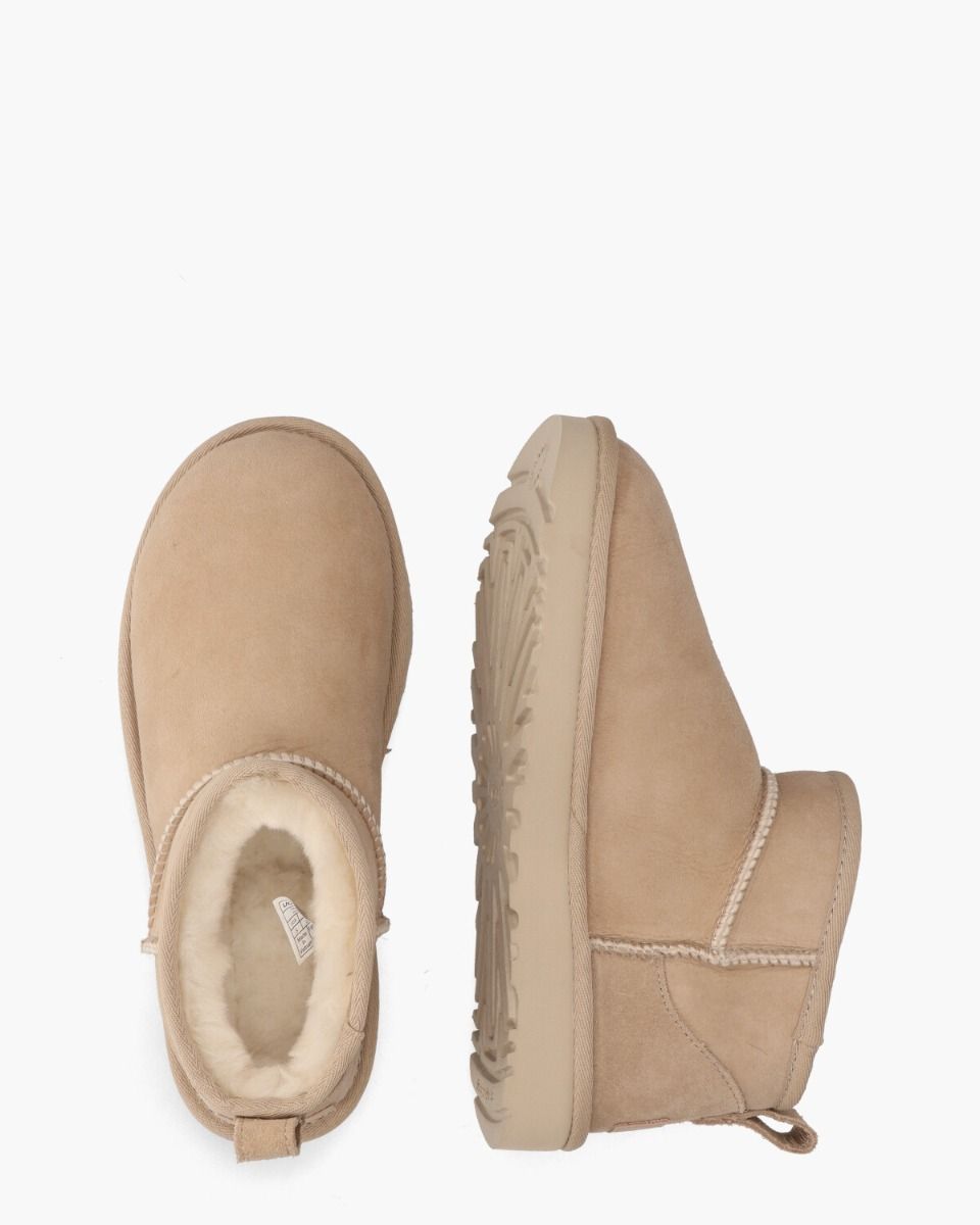 UGG Classic Ultra Mini Boot Sand Dames Enkelboots