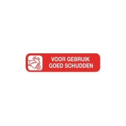 Blockland Strooketiket voor gebruik schudden 44x11mm 750st 1