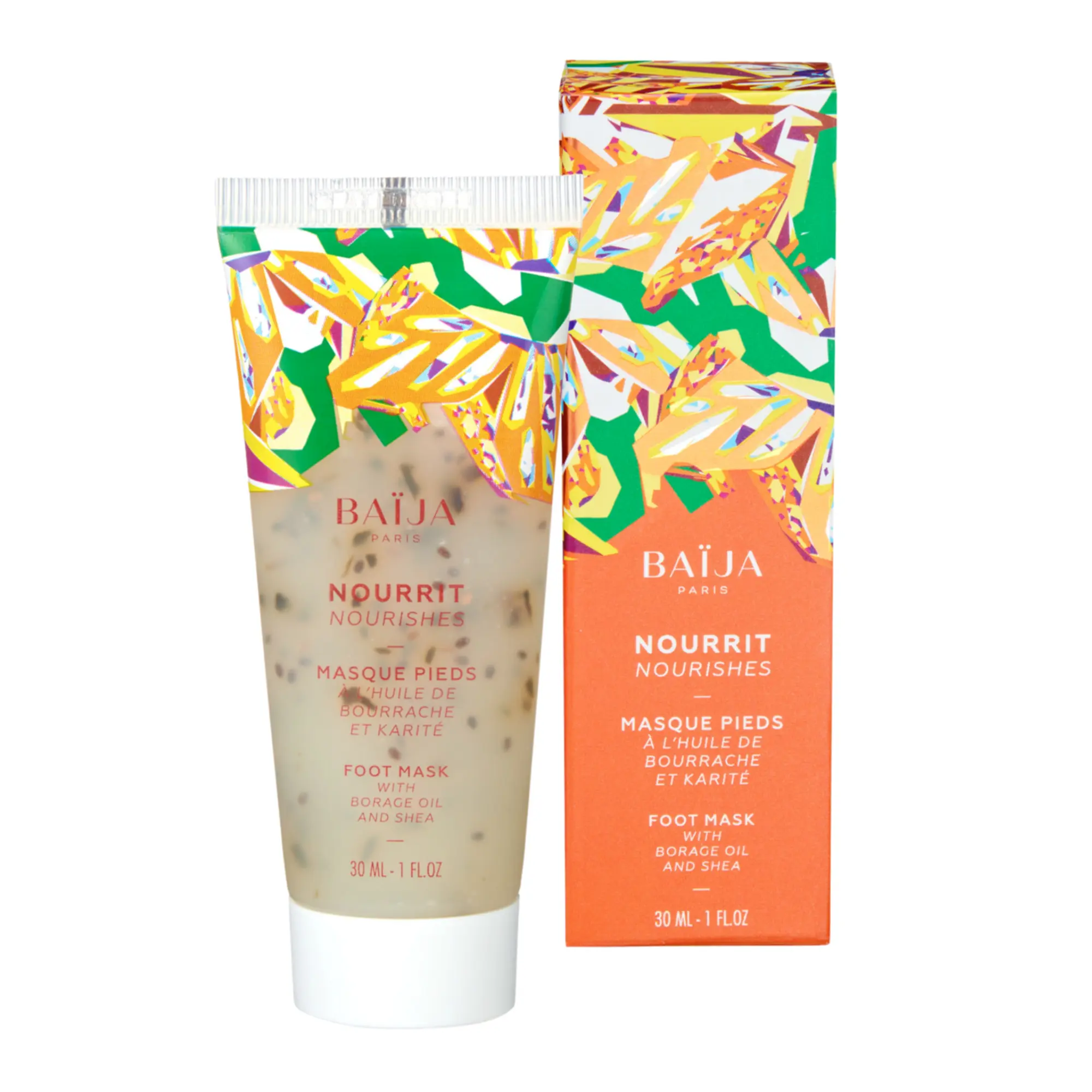 Baïja - Masque Pieds Nourrissant Huile de Bourrache & Karité 30ml - Pieds