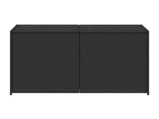 Prolenta Premium - Boîte de rangement de jardin noir 283L résine tressée