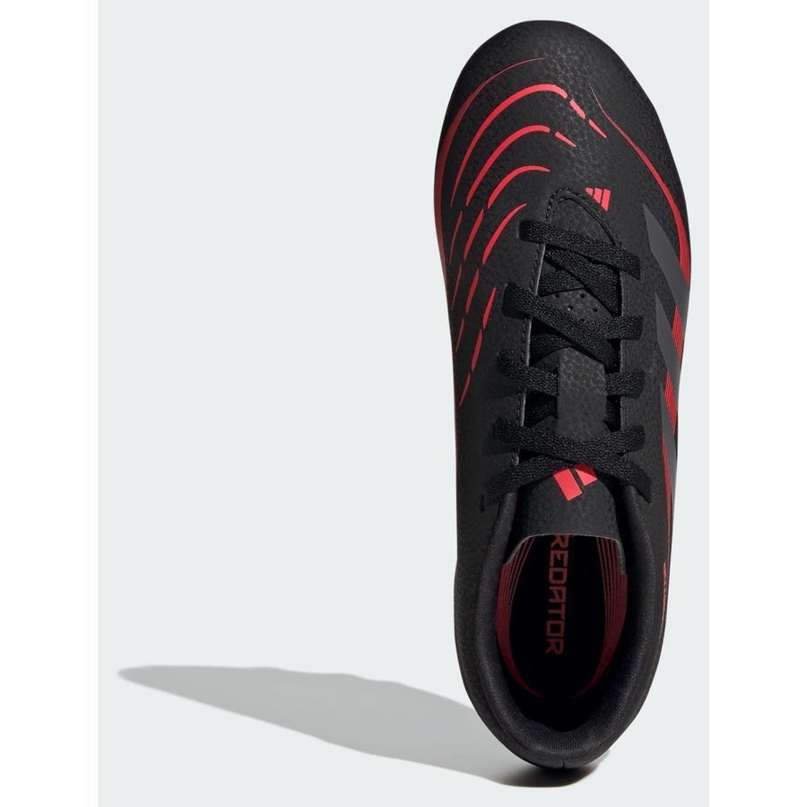 adidas Predator Club FxG Pure Victory - Noir/Gris/Lucid Red Enfant