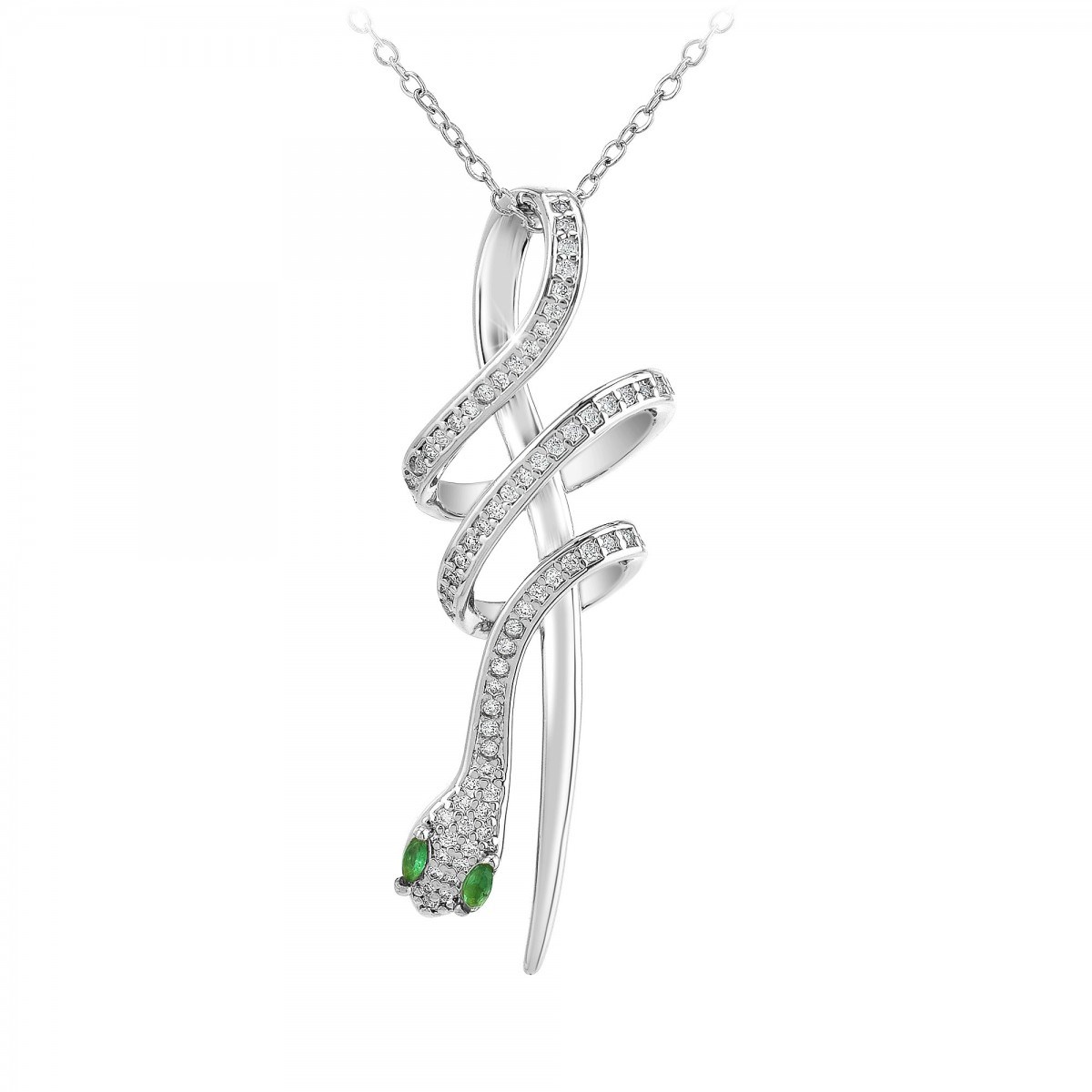 Collier serpent SC Crystal orné de Zirconium