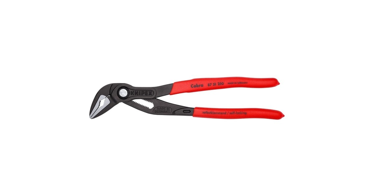 KNIPEXCobra ES Waterpomptang 8751250 zweedse- / waterpomp-tang  (Rood, 250 mm)