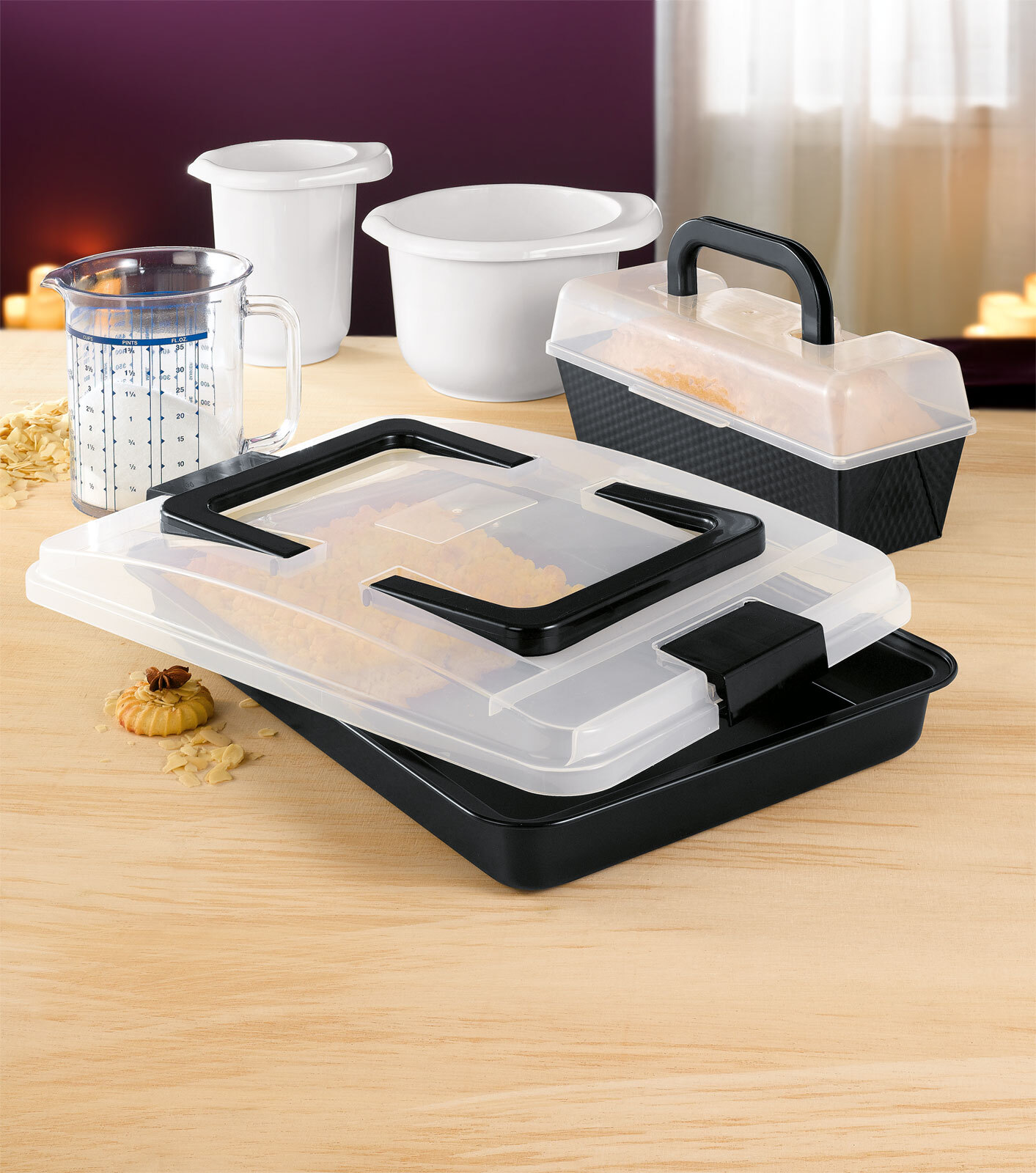 KAISER Backform 42 x 29 x 4 cm Kunststoff schwarz