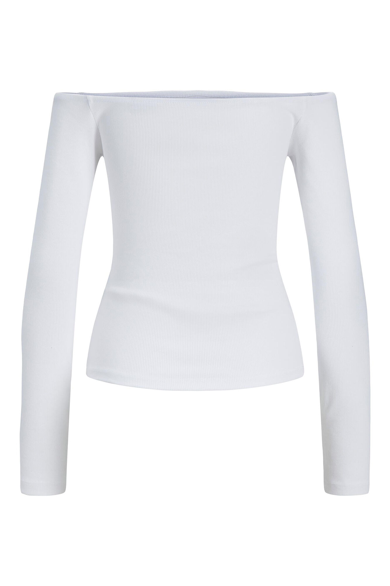 Blusa de manga comprida com decote canoa