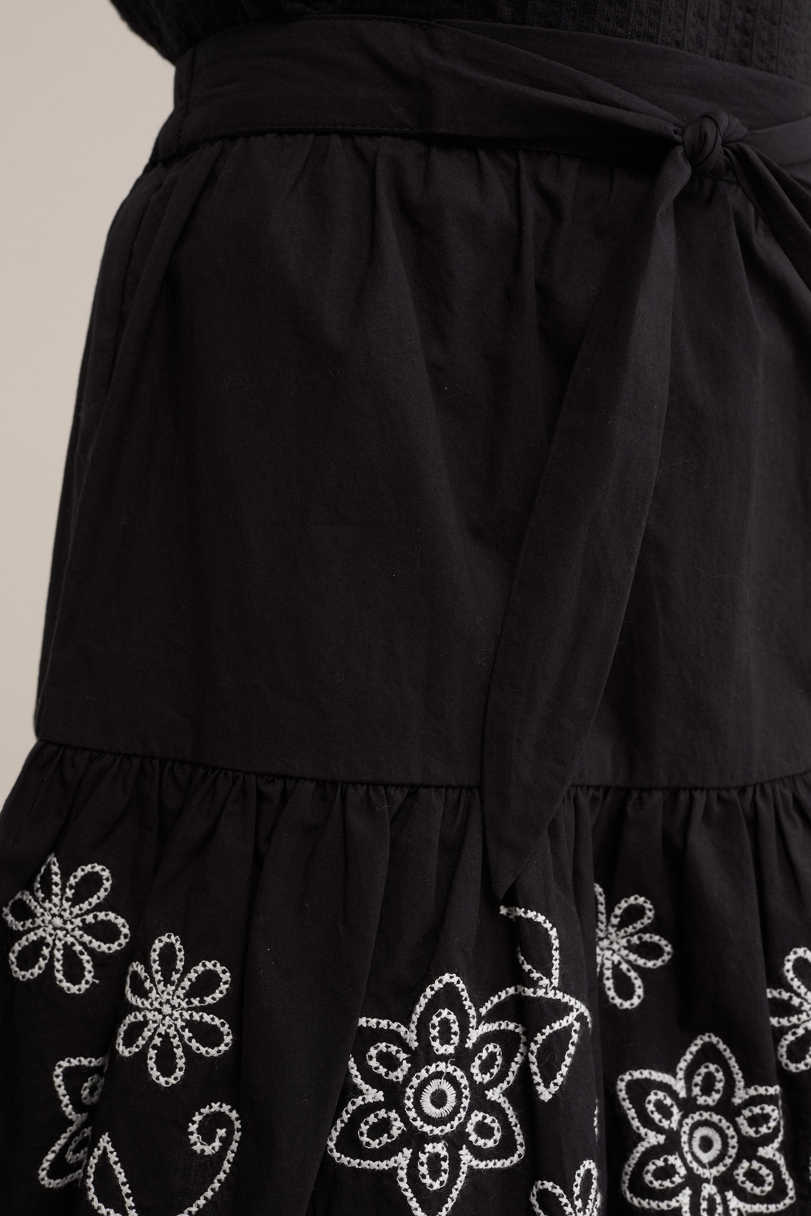 Meisjes rok met embroidery WE Fashion Zwart
