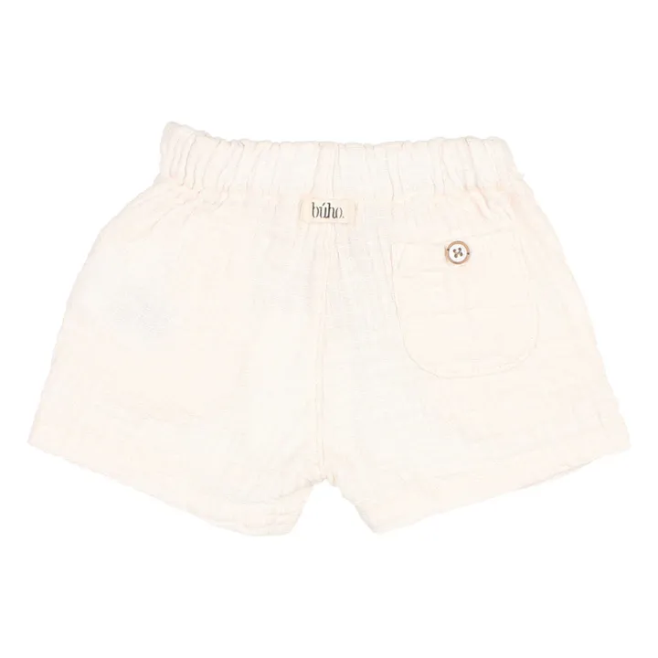 Búho Short Mousseline Bébé | Blanc