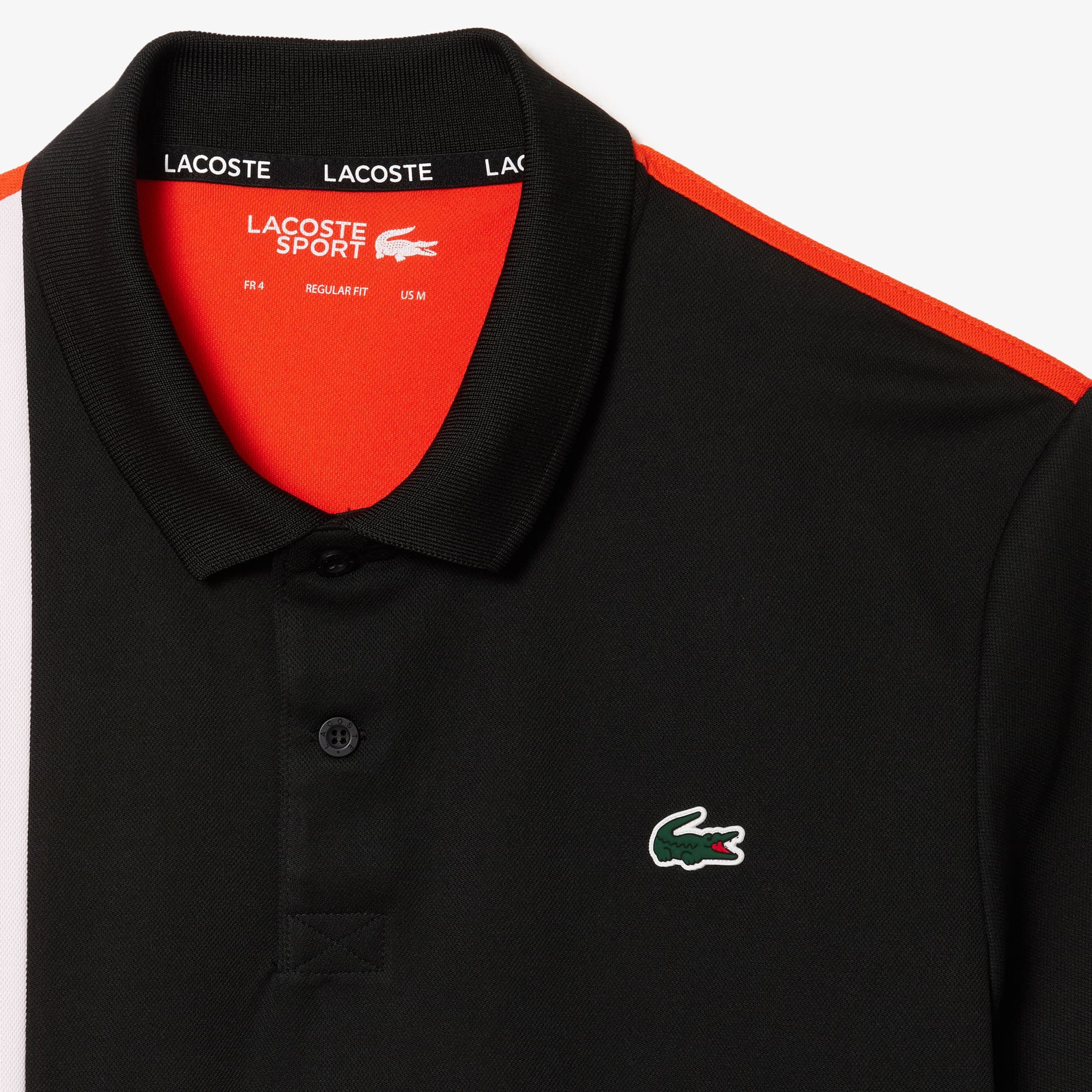 Tennis Poloshirt aus recyceltem Strick-Gewebe Kurze Ärmel - Schwarz - Lacoste - Herren
