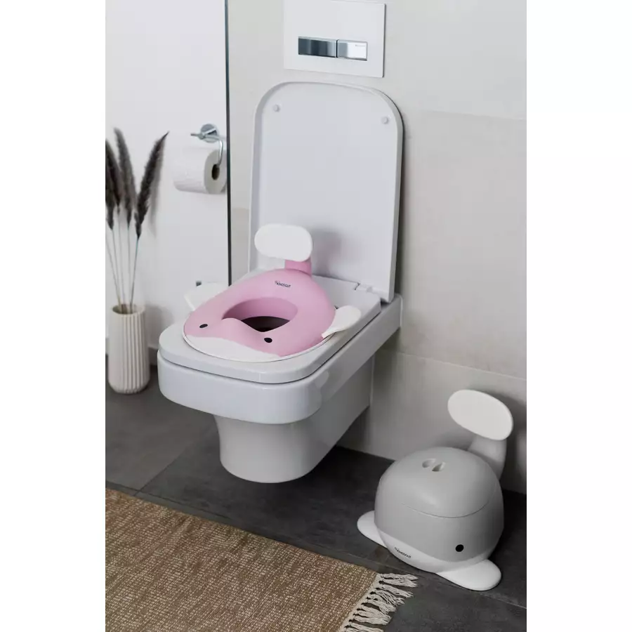KINDSGUT Toilettenaufsatz Wal zartrosa