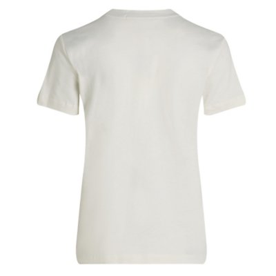 Tee-shirt à manches courtes femme Satin Applique CALVIN KLEIN
