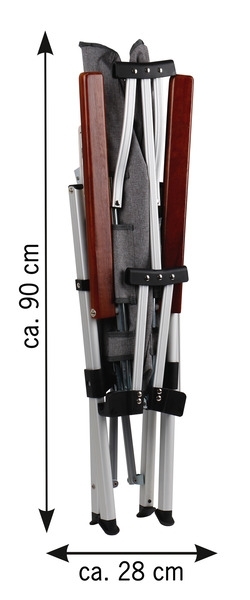 Joplin - Faltstuhl mit Aluminiumgestell