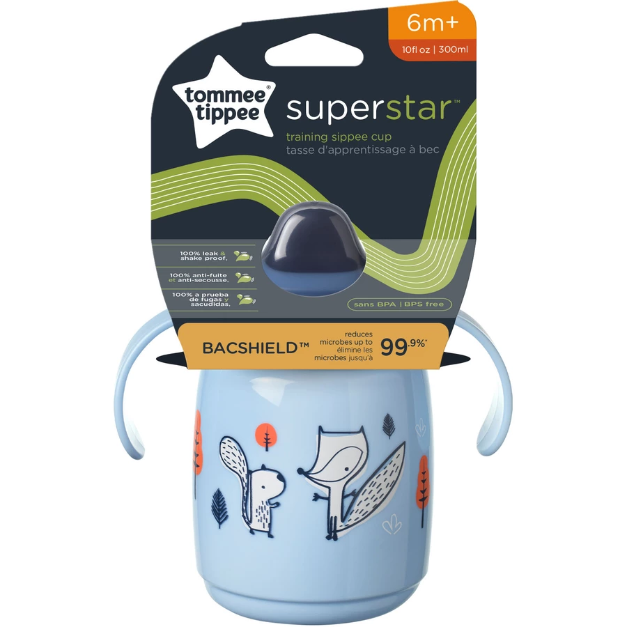Tommee Tippee Lernstrohhalmbecher 300ml ab 6+ Monaten in blau