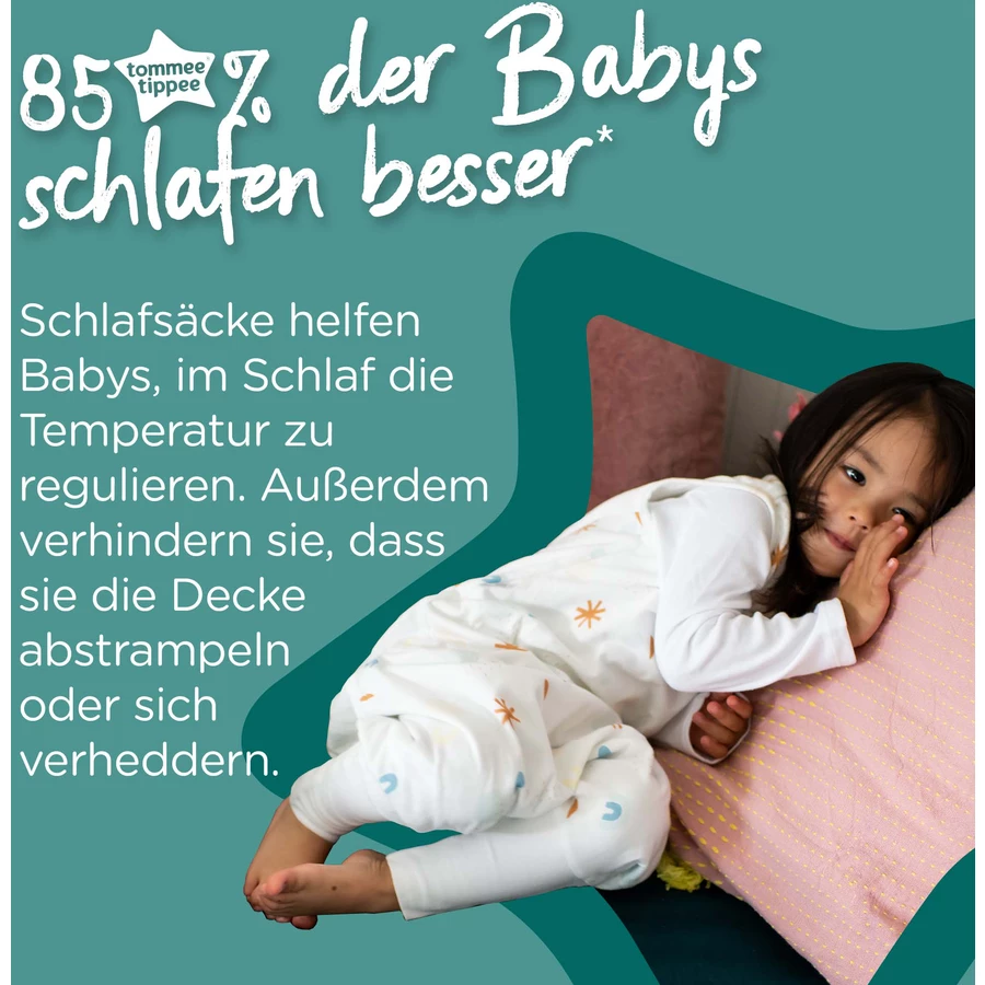 Tommee Tippee Strampler Original-Grobag Steppee 18–36 Monate, 1.0 TOG, grau