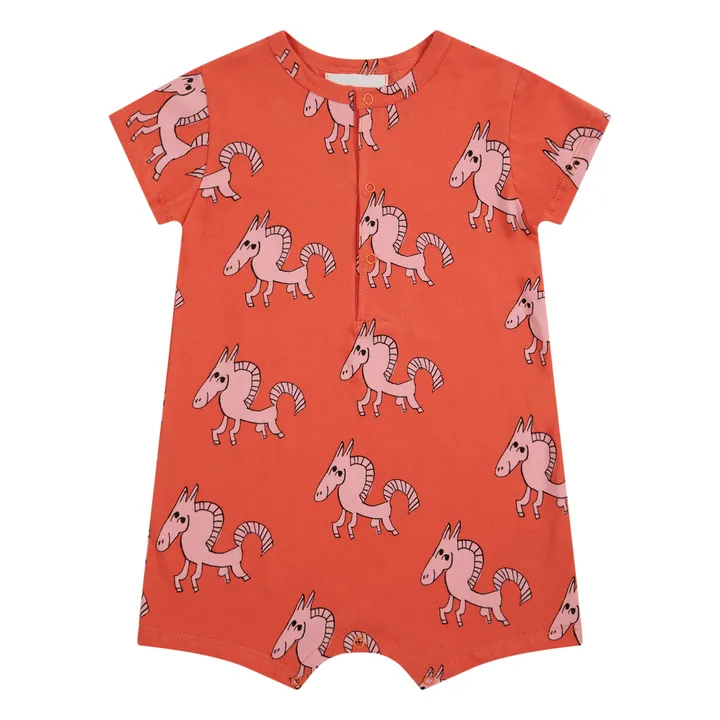 Bobo Choses Exclusivité Bobo Choses x Smallable - Barboteuse Coton Bio Cheval | Terracotta
