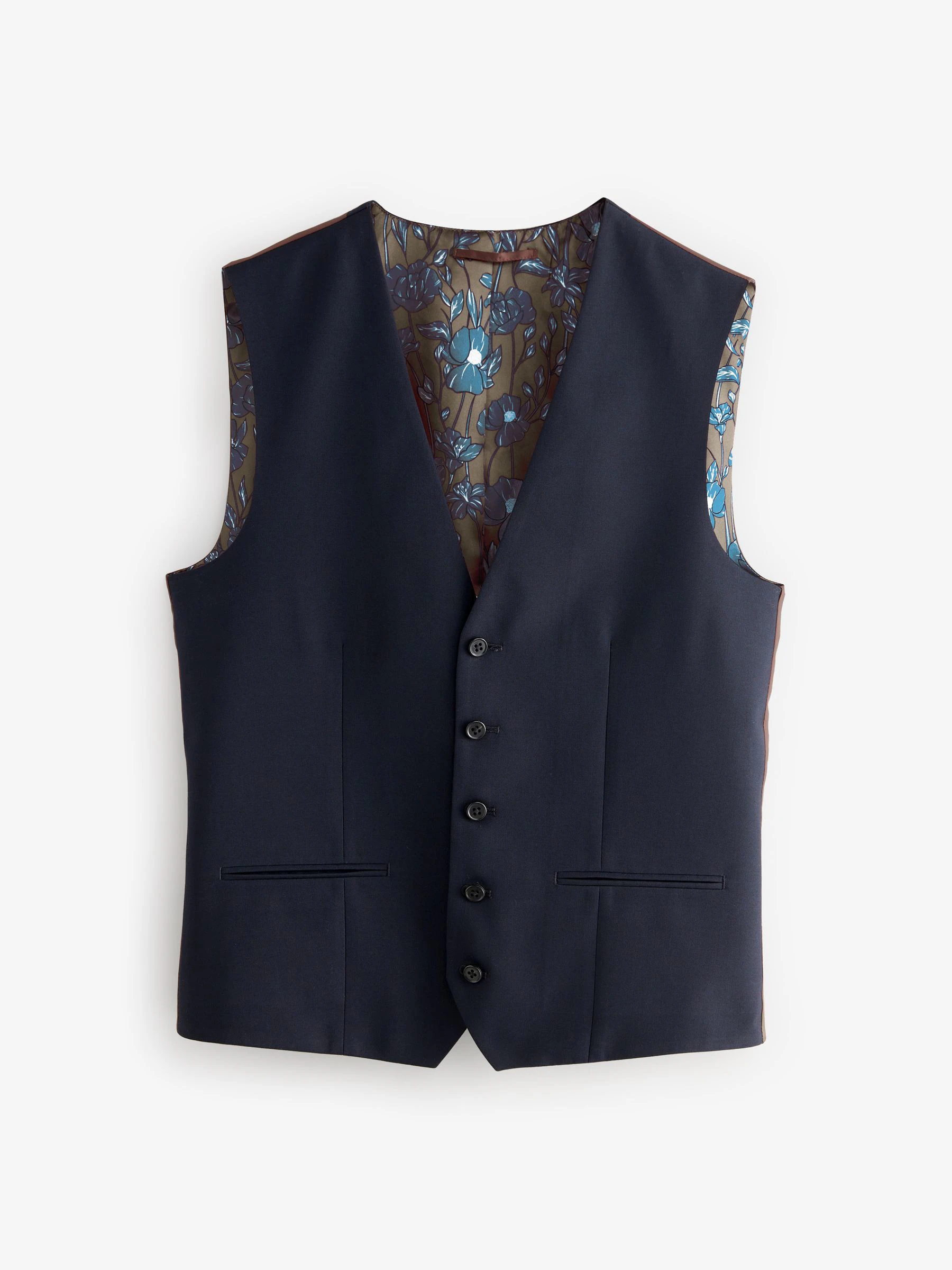 Donkerblauw - Gilet met regular fit