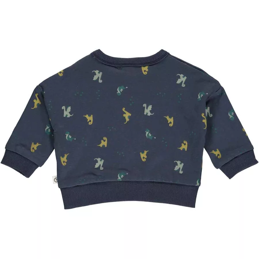 Müsli Babysweatshirt bluePineMossgreen