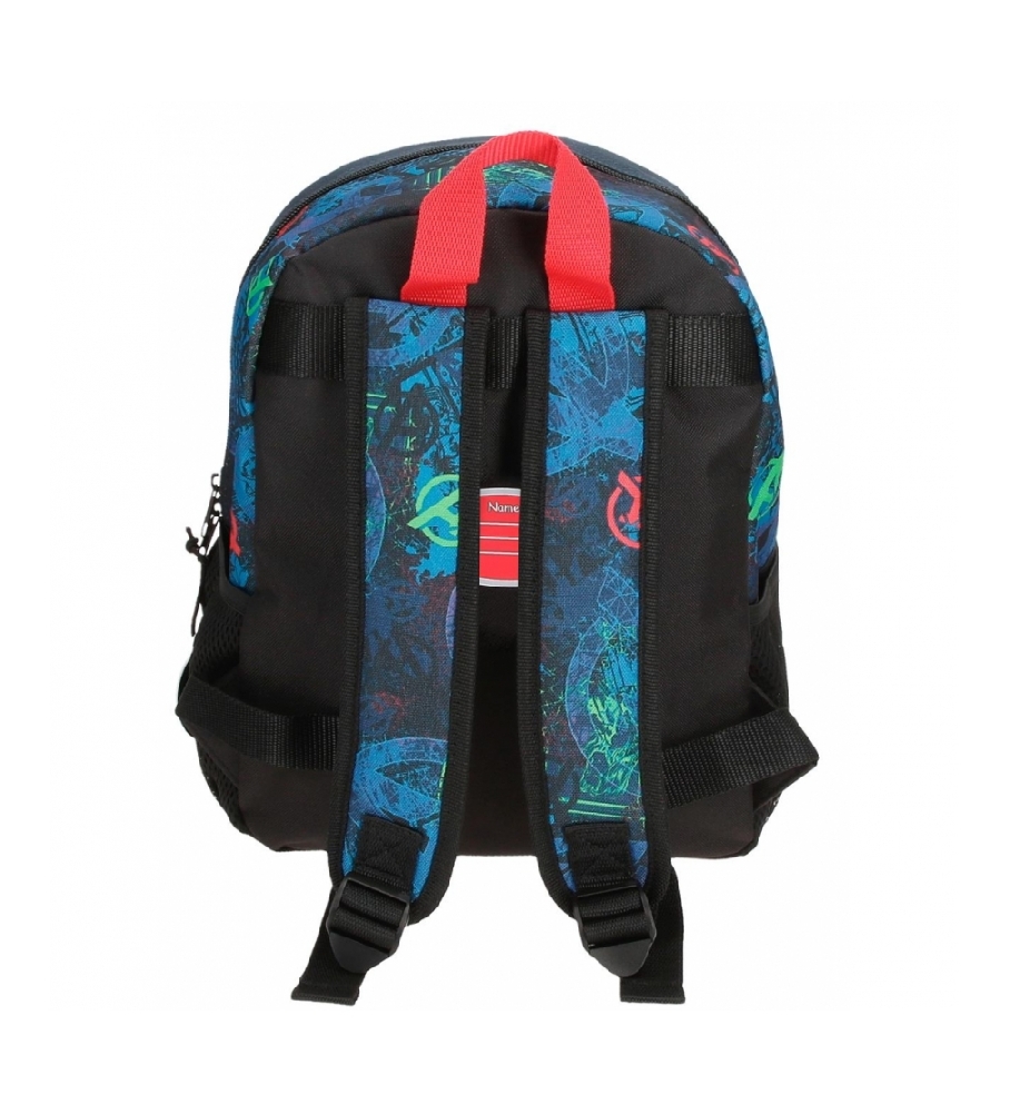 Mochila Joumma Marvel on the Warpath azul - 23x28x10cm -