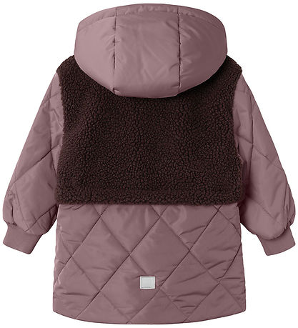 Name It Steppjacke m. Teddyfleece - NmfMika - Grape Shake