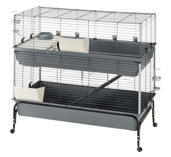 ferplast Nagerheim Rabbit 120 Double, grau,