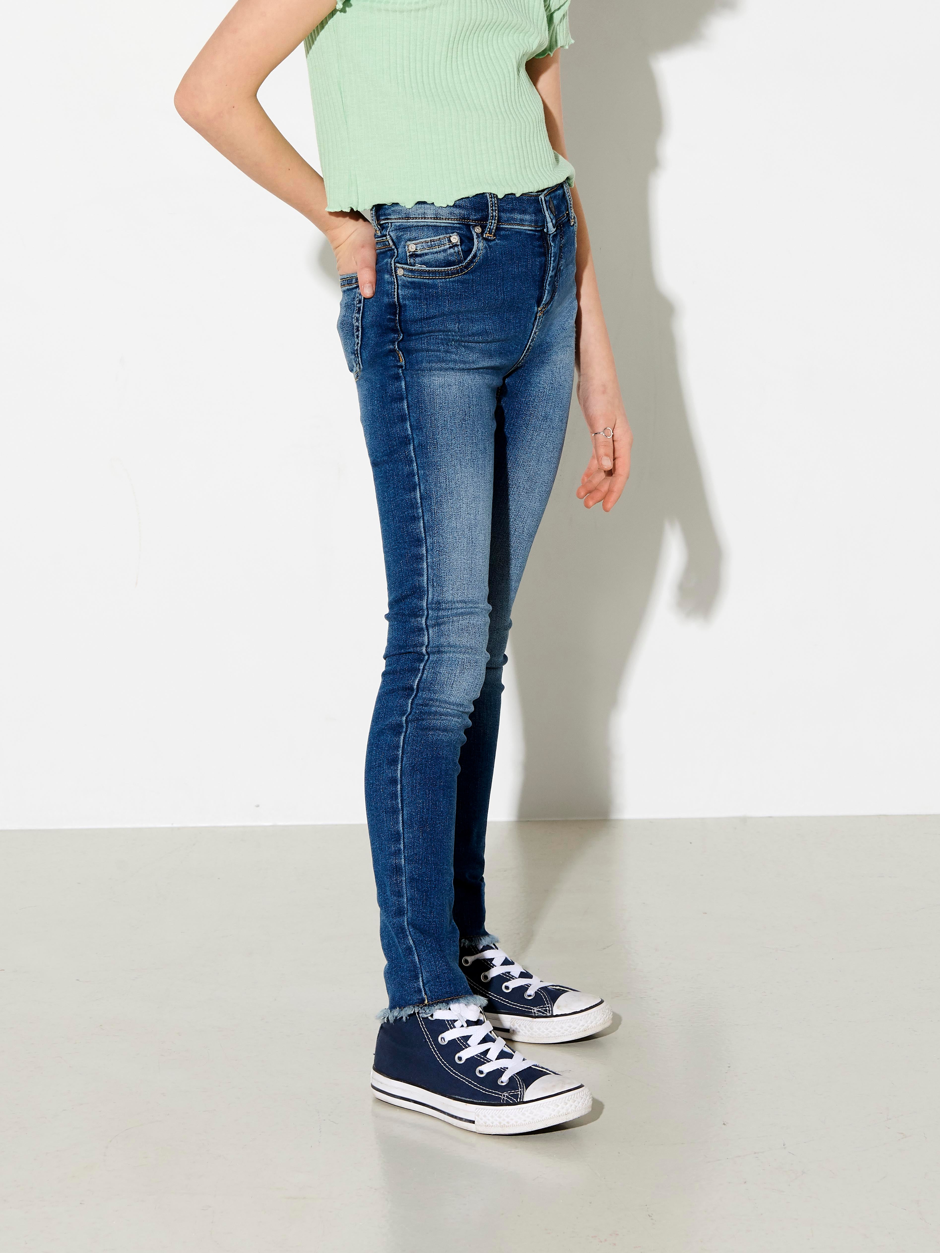 KONBLUSH Mittlere Taille Skinny Fit Jeans Medium Blue Denim