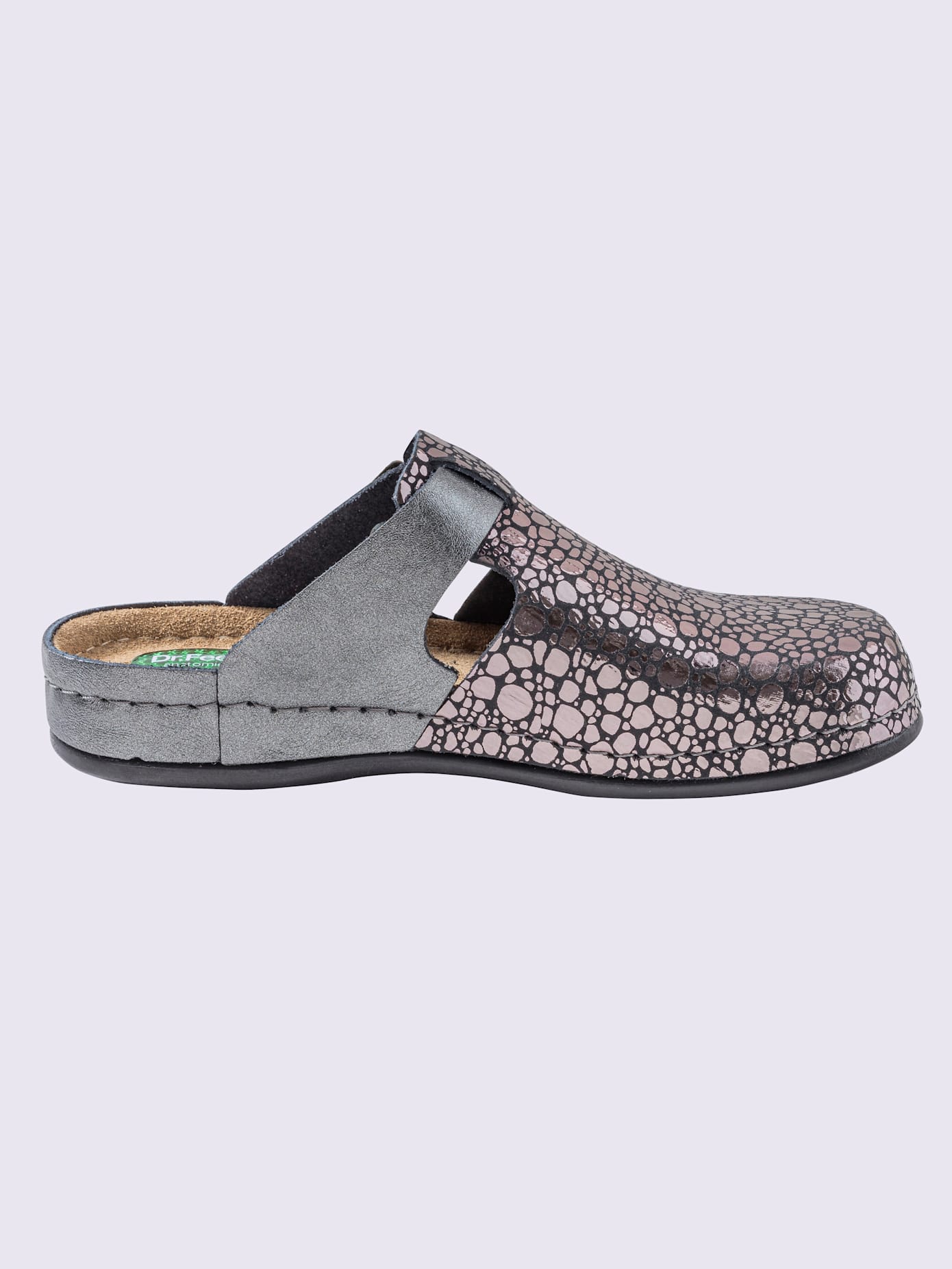 Chaussons cuir vachette gaufré