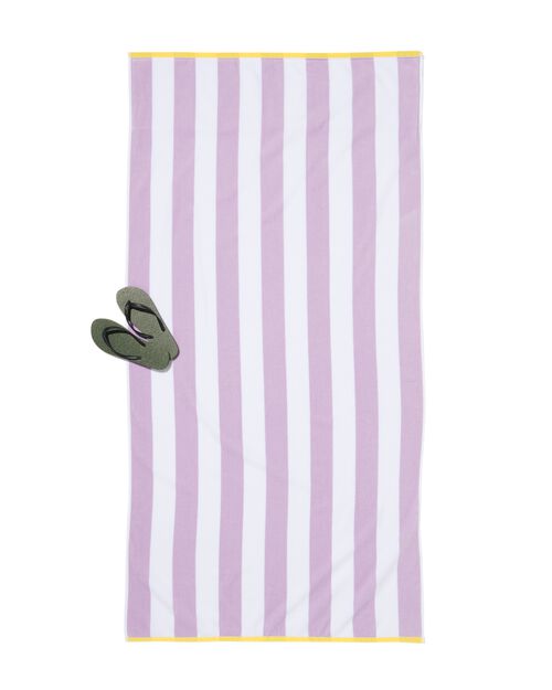 serviette de plage velours 90x180 rayures